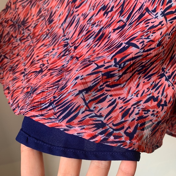 A Line Tailored Multicolor Patterned Dress - Picture 4 of 6